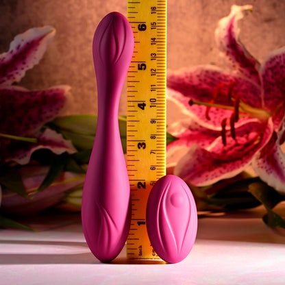 Evolved CHERRY POSE -  16.1 cm USB Rechargeable Flexible & Posable Vibrator with Remote
