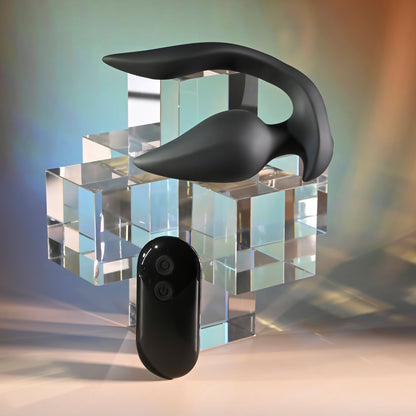 Evolved THE GENIE -  11.2 cm USB Rechargeable Vibrating Plug with Wireless Remote