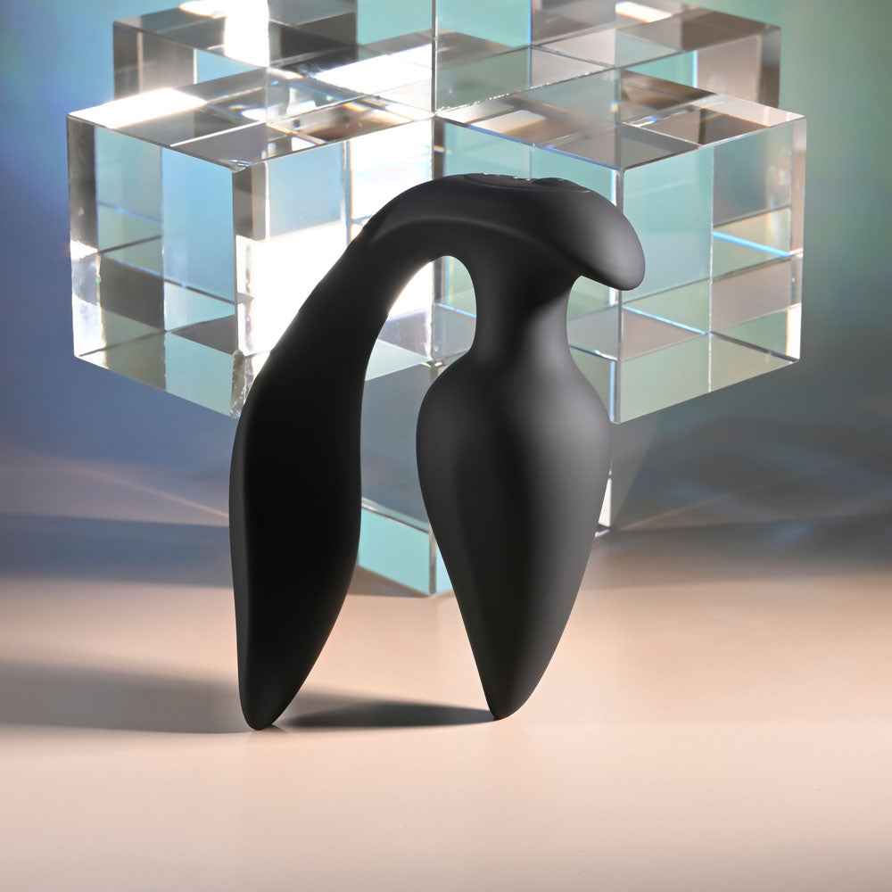 Evolved THE GENIE -  11.2 cm USB Rechargeable Vibrating Plug with Wireless Remote