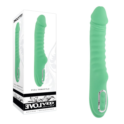 Evolved FULL THROTTLE - Mint  24.1 cm USB Rechargeable Vibrator