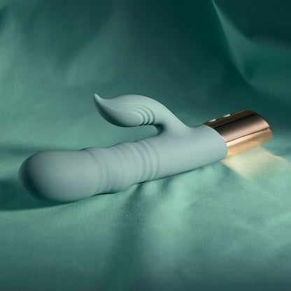 Evolved THE SHIMMY -  USB Rechargeable Thrusting Rabbit Vibrator