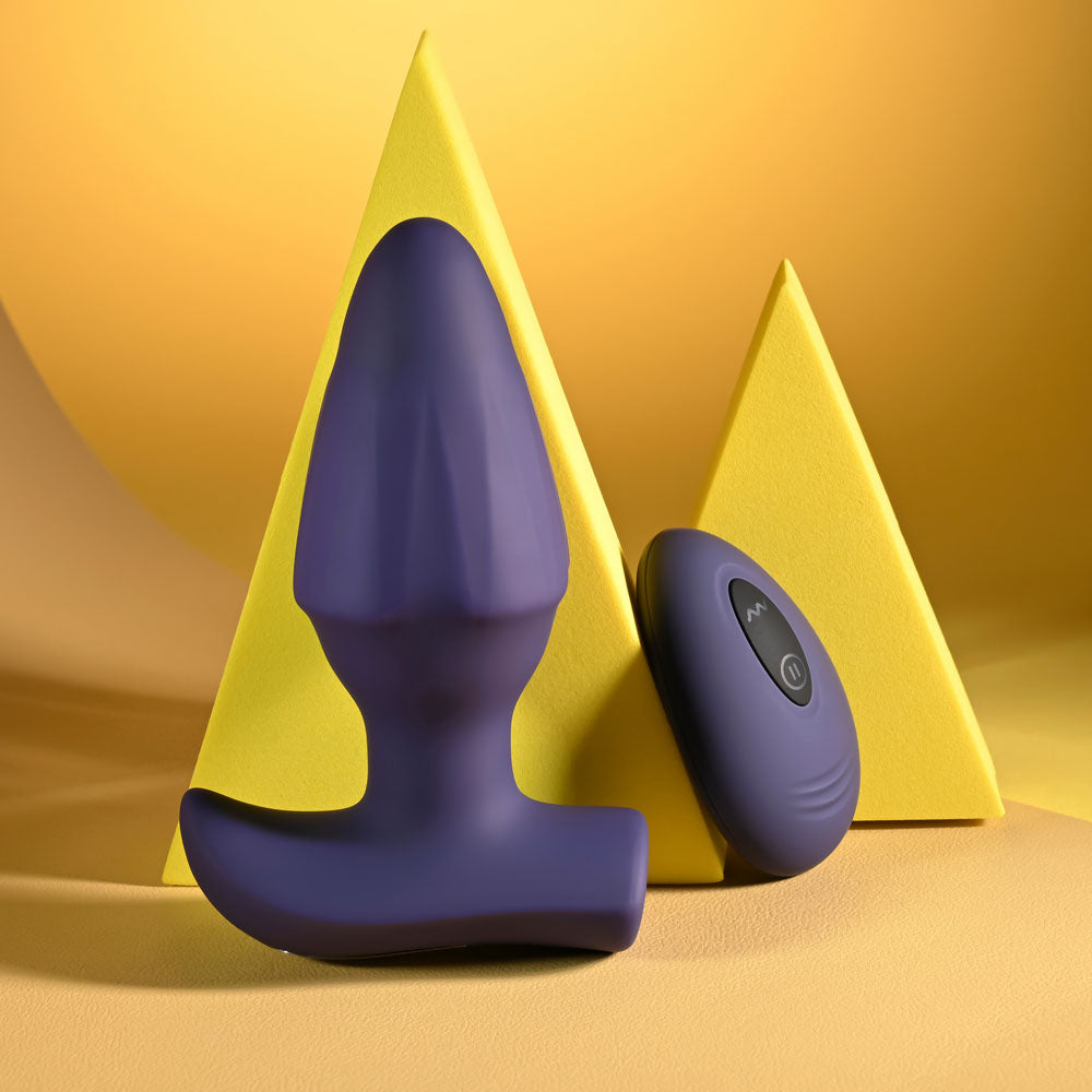 Evolved STARBURST -  10.1 cm USB Rechargeable Vibrating Butt Plug with Wireless Remote