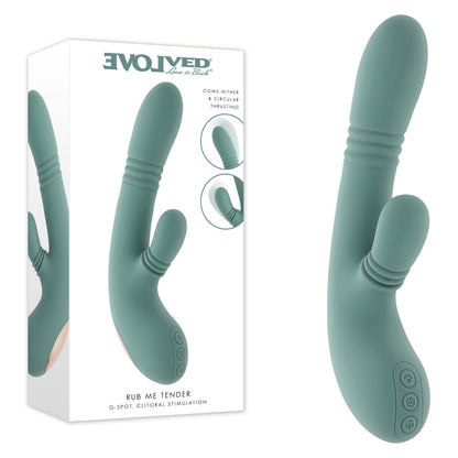 Evolved RUB ME TENDER -  USB Rechargeable Gyrating & Thrusting Rabbit Vibrator