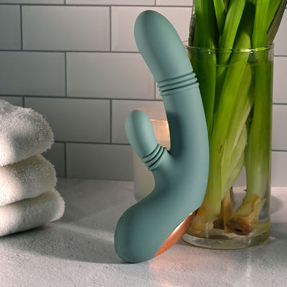 Evolved RUB ME TENDER -  USB Rechargeable Gyrating & Thrusting Rabbit Vibrator