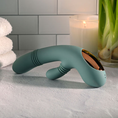 Evolved RUB ME TENDER -  USB Rechargeable Gyrating & Thrusting Rabbit Vibrator