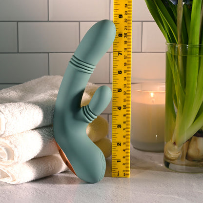 Evolved RUB ME TENDER -  USB Rechargeable Gyrating & Thrusting Rabbit Vibrator
