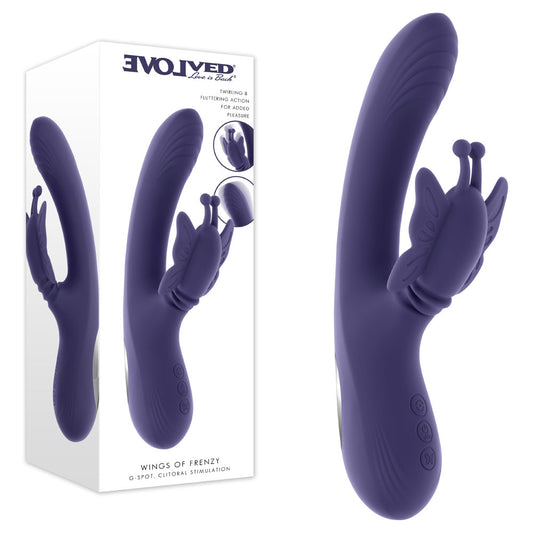 Evolved WINGS OF FRENZY -  USB Rechargeable Butterfly Vibrator