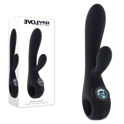Evolved  MAGIC -  20 cm USB Rechargeable Rabbit Vibrator with LED Screen