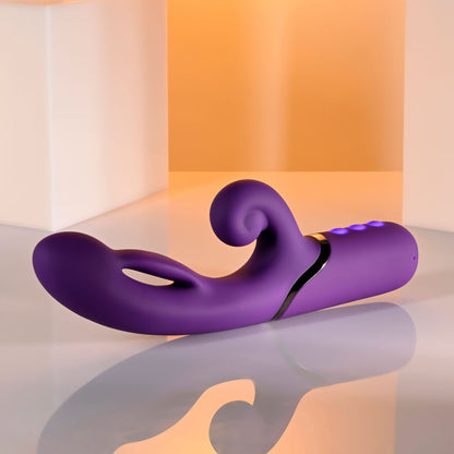 Evolved PLEASURE PUFF -  24.1 cm USB Rechargeable Inflatable Rabbit Vibrator