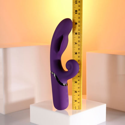 Evolved PLEASURE PUFF -  24.1 cm USB Rechargeable Inflatable Rabbit Vibrator