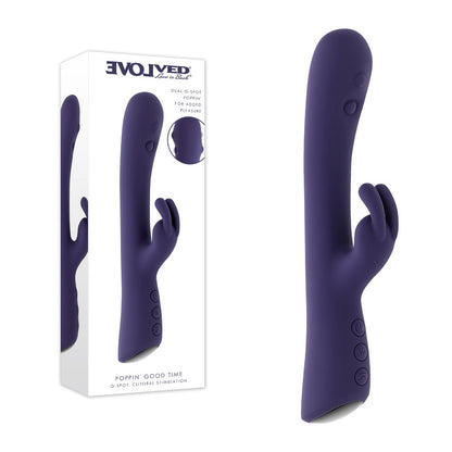 Evolved POPPIN GOOD TIME -  20 cm USB Rechargeable Rabbit Vibrator