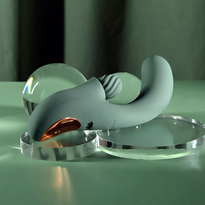 Evolved SPIRAL CHARM -  18 cm USB Rechargeable Rabbit Vibrator