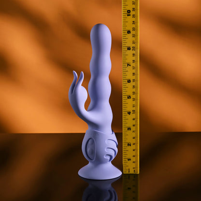 Evolved WIGGLY BUNNY -  USB Rechargeable Rabbit Vibrator with Suction Base