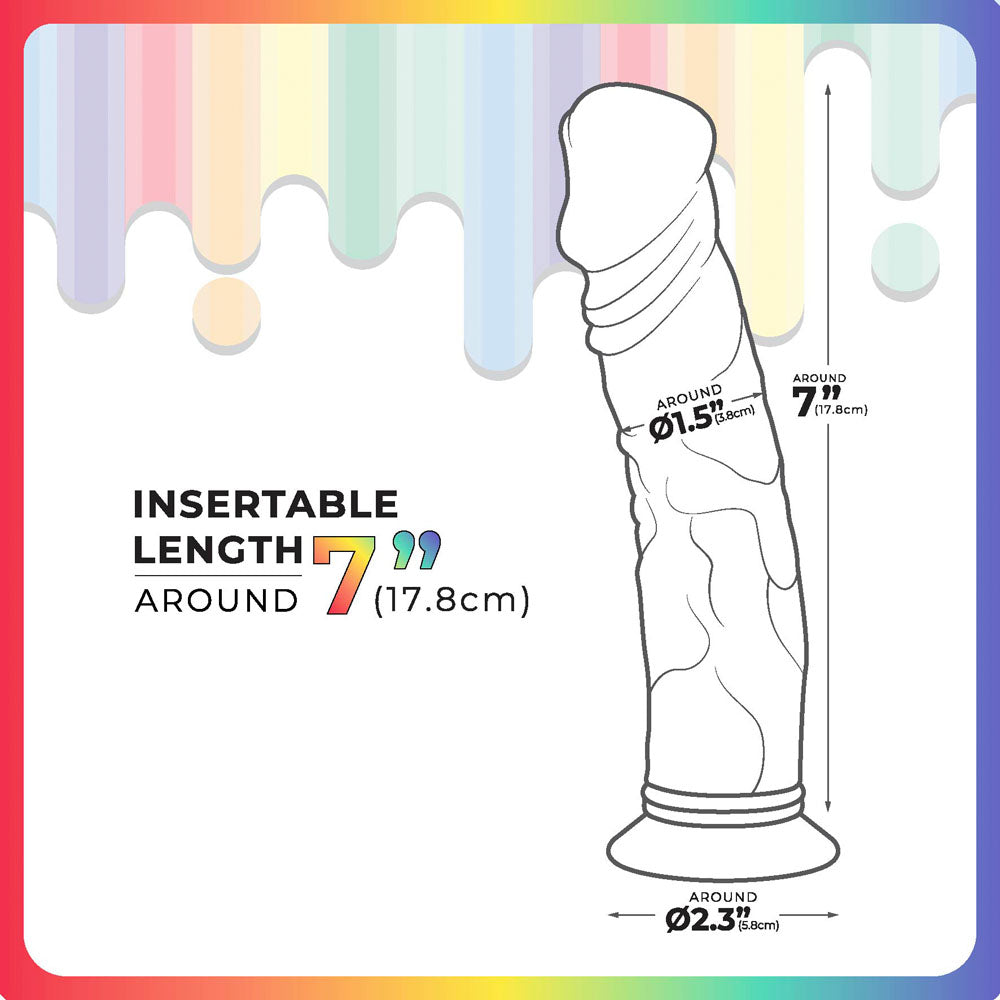 Jellido 18cm Dildo - Clear  18 cm Dildo