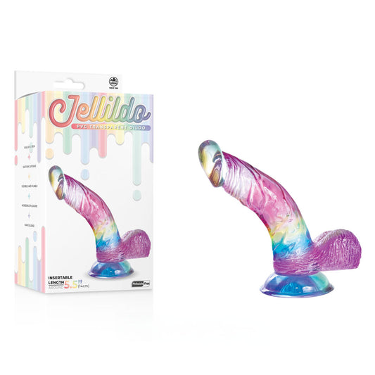 Jellido 14cm Curved Dildo - Clear  14 cm Dildo