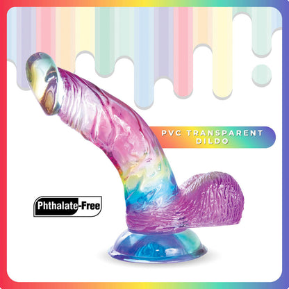 Jellido 14cm Curved Dildo - Clear  14 cm Dildo