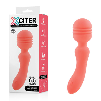 Xciter - Orange - Orange 16.5 cm USB Rechargeable Massage Wand