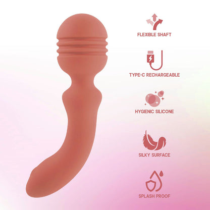 Xciter - Orange - Orange 16.5 cm USB Rechargeable Massage Wand