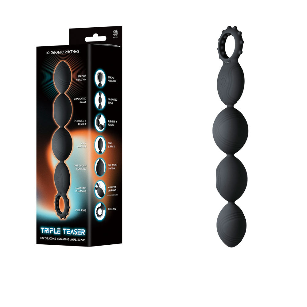 Triple Teaser -  29 cm USB Rechargeable Vibrating Anal Beads