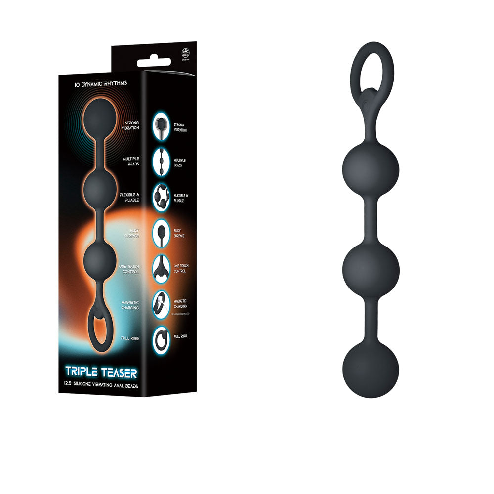 Triple Teaser -  32 cm USB Rechargeable Vibrating Anal Beads