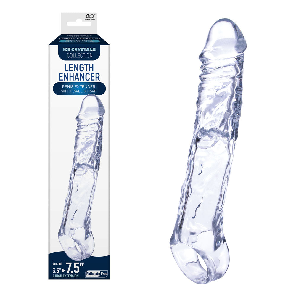 Ice Crystals 4 Inch Length Enhancer -  4 Inch Penis Extension Sleeve