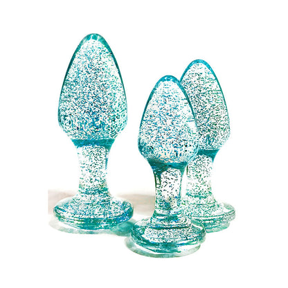 Adam & Eve Glitter Gem 3-Piece Butt Plug Set -