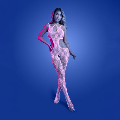 GLOW Equilibrium Bodystocking - OS - Glow In Dark  - One Size