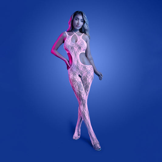 GLOW Equilibrium Bodystocking - OS - Glow In Dark  - One Size
