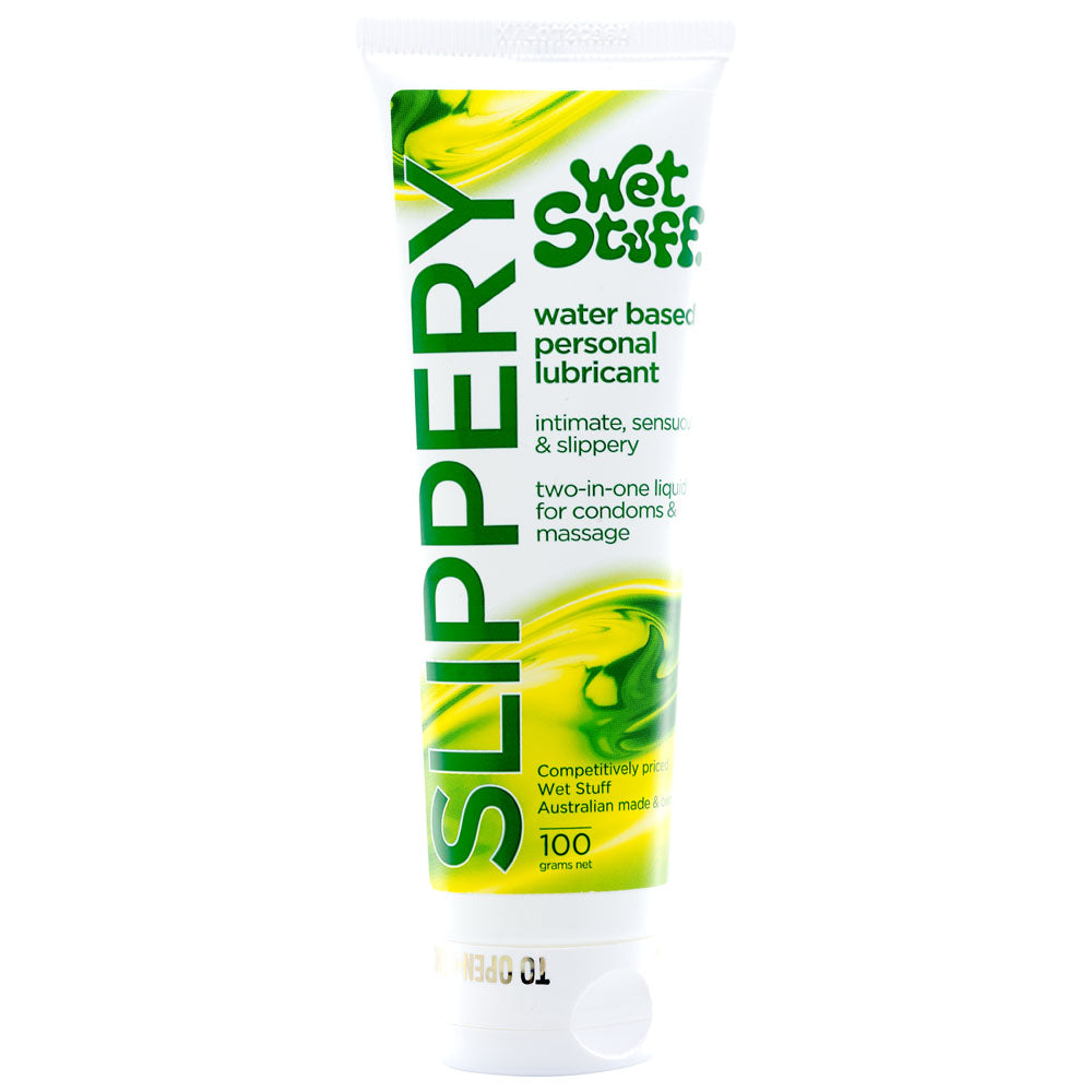 Wet Stuff Slippery - 100g Tube - Water Based Lubricant - 100 gram Tube