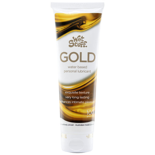 Wet Stuff Gold - 100g Tube - Water Based Lubricant - 100 gram Tube