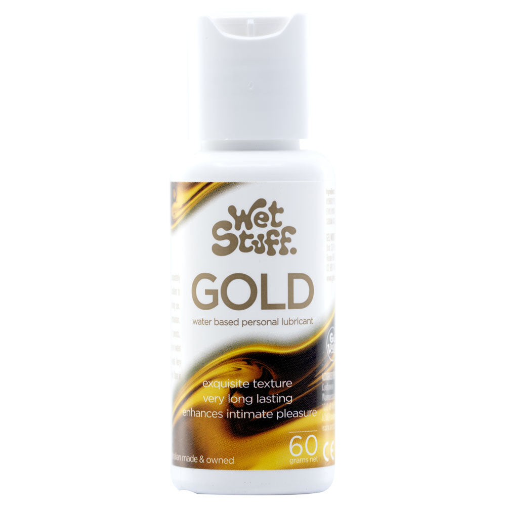 Wet Stuff Gold - 60g Bottle - Water Based Lubricant - 60 gram Bottle