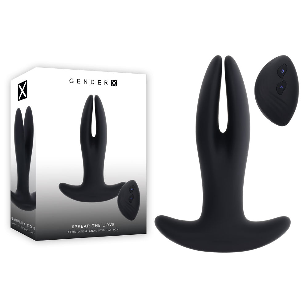 Gender X SPREAD THE LOVE -  USB Rechargeable Stretching Anal Plug with Wireless Remote
