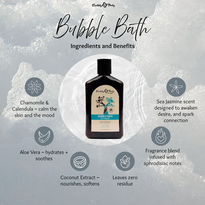 EB Hemp Seed Bubble Bath SEA JASMINE - 250 ml - Sea Jasmine Scented Bubble Bath  - 250 ml Bottle