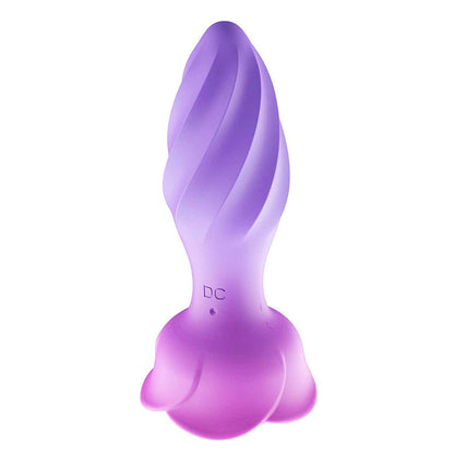 Adam & Eve ROTATING ROSE PLUG -  12 cm USB Rechargeable Rotating & Vibrating Butt Plug with Gem Base