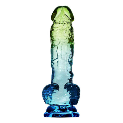 Adam & Eve SENSUAL SEASIDE 8.5'' Dildo - Blue/Green 21.5 cm Dildo