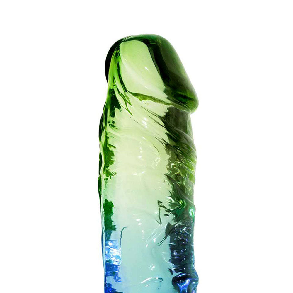 Adam & Eve SENSUAL SEASIDE 8.5'' Dildo - Blue/Green 21.5 cm Dildo