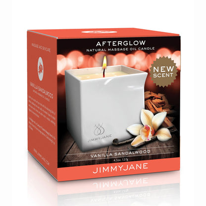 JimmyJane Afterglow Massage Oil Candle - Vanilla Sandalwood