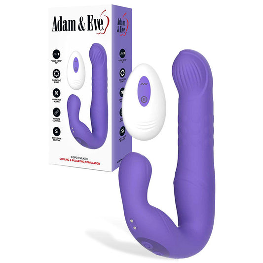 Adam & Eve P-SPOT MILKER -  USB Rechargeable Curling & Pulsating Prostate Massager