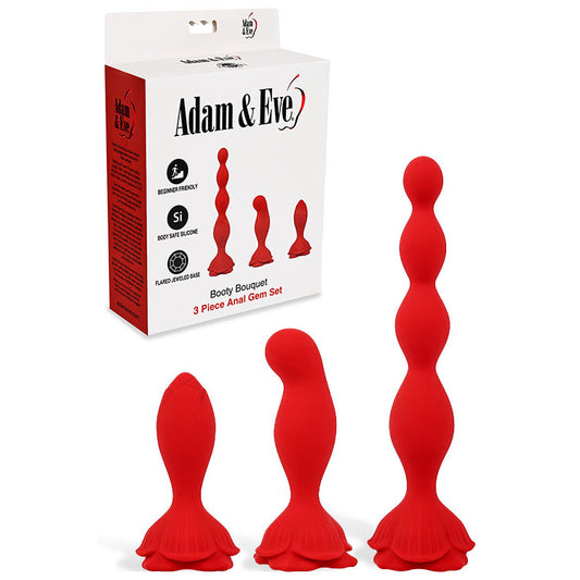 Adam & Eve BOOTY BOUQUET -  Anal Training Kit - Set of 3 Sizes