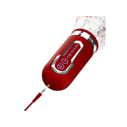 Adam & Eve PLEASURE PRO 3000 - /Red USB Rechargeable Thrusting & Rotating Auto Stroker