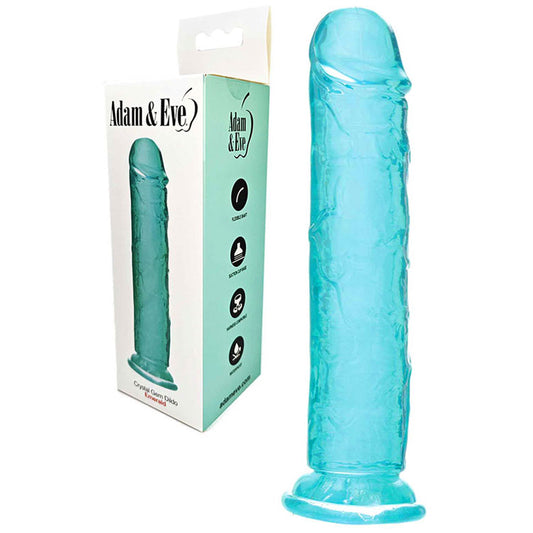 Adam & Eve CRYSTAL GEM Dildo - Emerald -  19.8 cm Dildo
