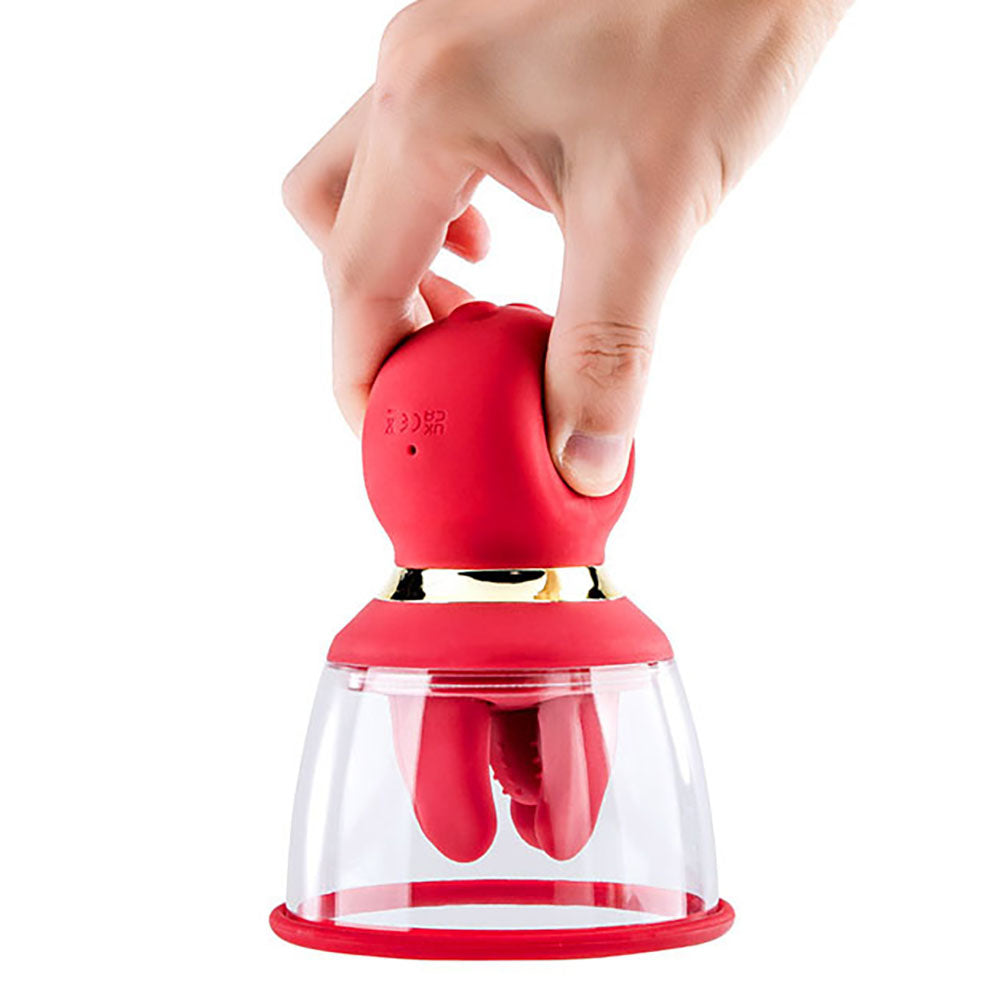 Adam & Eve SQUEEZE-N-PLEASE Pump -  -  USB Rechargeable Vaginal Pump with Massaging Tongue and Fingers