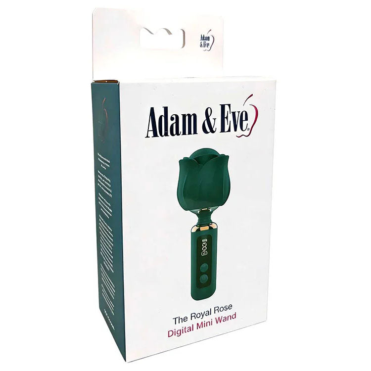 Adam & Eve THE ROYAL ROSE Mini Wand -  -  USB Rechargeable Mini Massager Wand