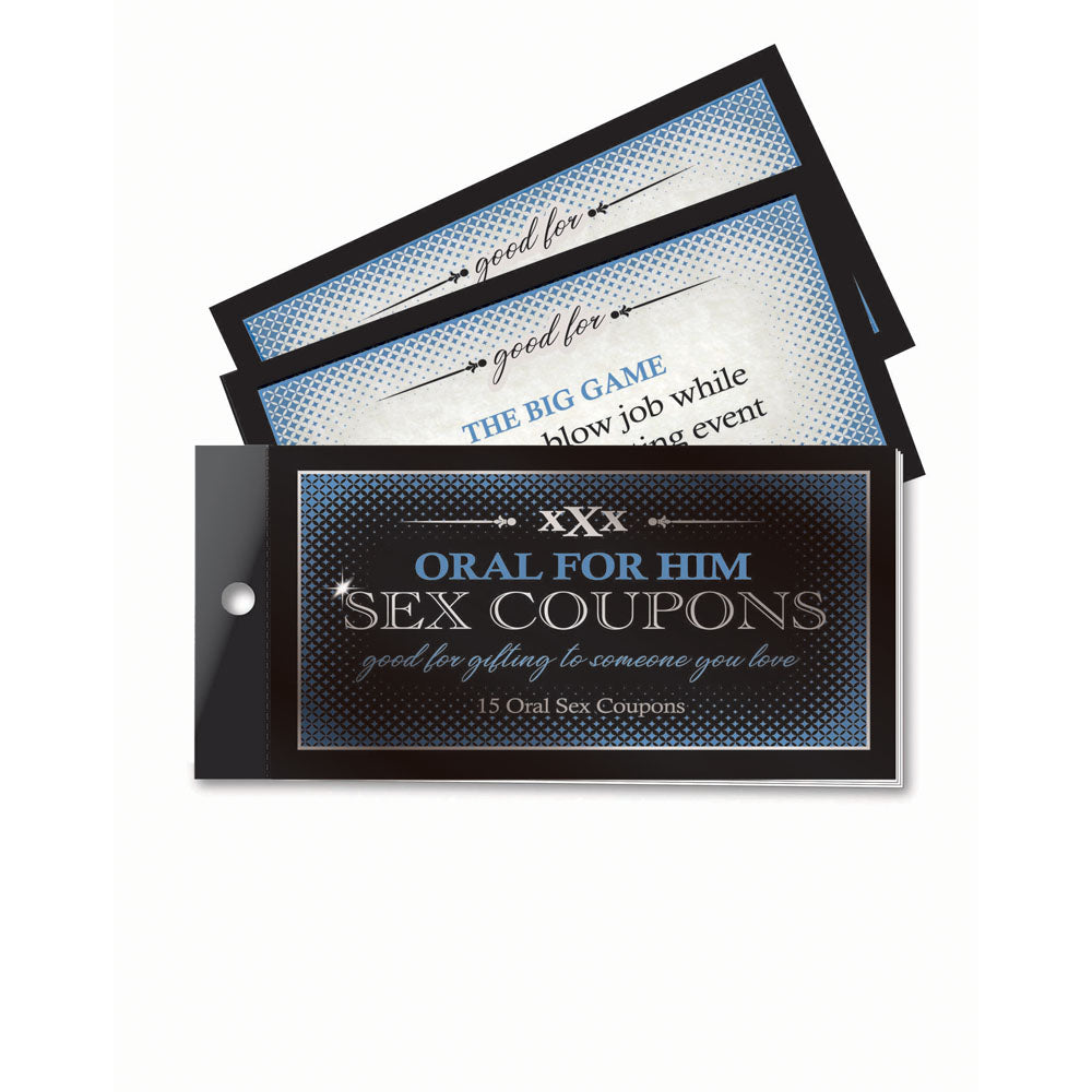 Oral For Him Sex Coupons - Set of 15 Coupons