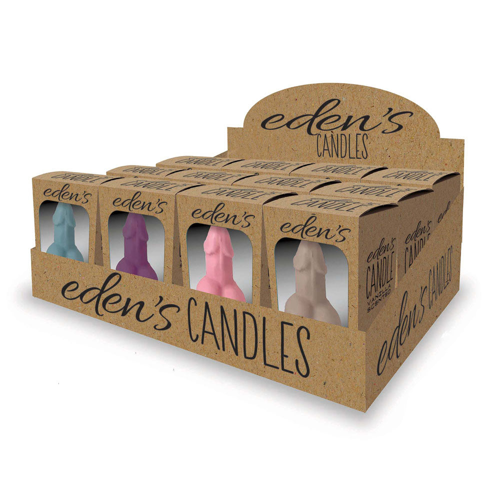 Eden's Candles Vagina - Vanilla - Display of 12 -  Vanilla Scented Candles - Set of 12