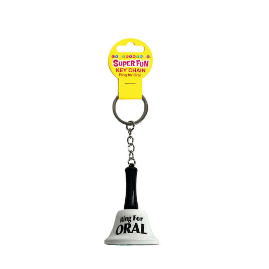 Super Fun Key Chain - Ring For Oral - Novelty Bell Keychain