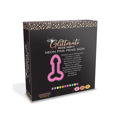 Glitterati Neon  Penis Sign - Novelty Neon Light