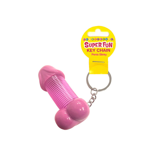 Super Fun Key Chain - Penis Slinky -  Novelty Keychain