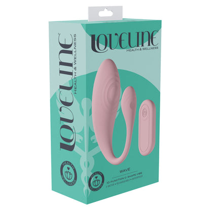 LOVELINE Wave -  USB Rechargeable C-Shaped Vibrator with Remote