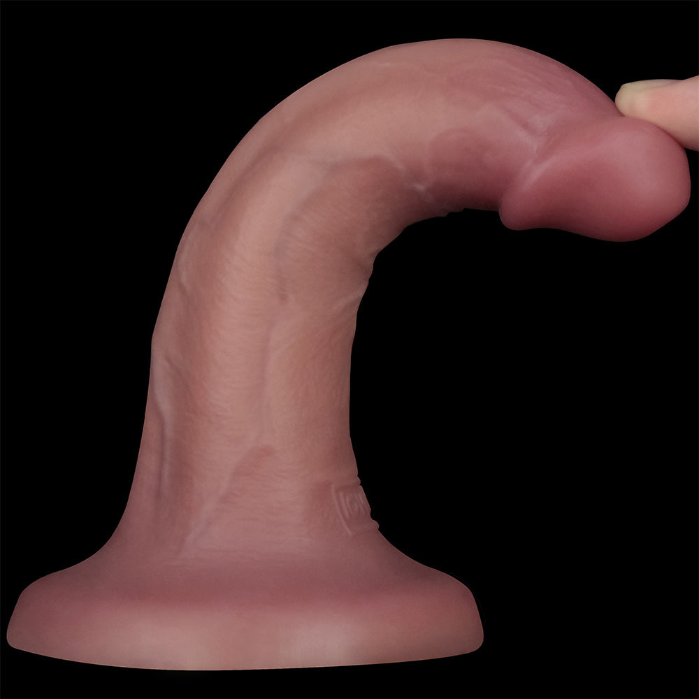 Dual Density Power Cock - 6 Inch  -  16 cm USB Rechargeable Vibrating Dong